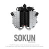 Pibo PB8869C Sokun Mini Engine Xếp hình lắp ráp ghép mô hình Động cơ nhỏ DB9V12