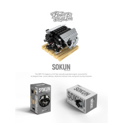 Pibo PB8869C Sokun Mini Engine Xếp hình lắp ráp ghép mô hình Động cơ nhỏ DB9V12