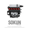 Pibo PB8869D Sokun Mini Engine Xếp hình lắp ráp ghép mô hình Động cơ nhỏ R8V10