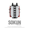 Pibo PB8869D Sokun Mini Engine Xếp hình lắp ráp ghép mô hình Động cơ nhỏ R8V10