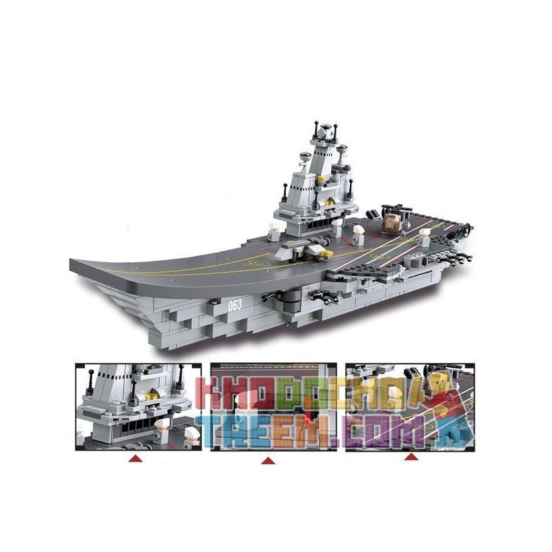 SLUBAN M38 non  TÀU SÂN BAY 9 TRONG 1 bộ đồ chơi xếp lắp ráp ghép mô hình Military Army Quân Sự Bộ Đội 1004 khối