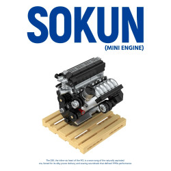 Pibo PB8869F Sokun Mini Engine Xếp hình lắp ráp ghép mô hình Động cơ nhỏ M3 S50