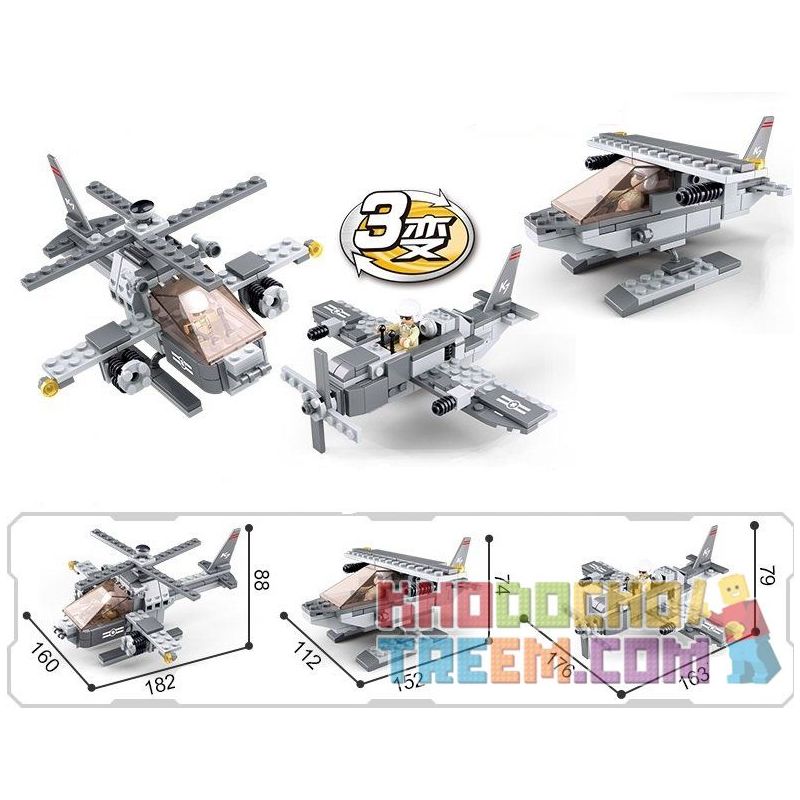 SLUBAN M38 non  TÀU SÂN BAY 9 TRONG 1 bộ đồ chơi xếp lắp ráp ghép mô hình Military Army Quân Sự Bộ Đội 1004 khối