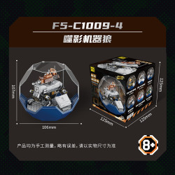 F5 F5-C1009 Xếp hình lắp ráp ghép mô hình Các mẫu Jenga Ball 6 của quân đội: Xe tên lửa Tiannu Dongfeng 61, máy bay chiến đấu Silver Falcon J-35, máy bay không người lái Dark Eye, sói máy ăn bóng, xe tăng phá đội hình 99A tàu chiến Zhenhai 005,