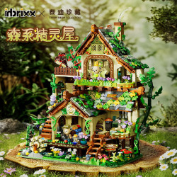 inbrixx 881106 Xếp hình lắp ráp ghép mô hình Gấu bông: Ngôi nhà yêu tinh trong rừng
