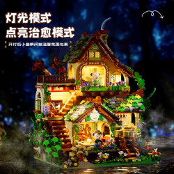 inbrixx 881106 Xếp hình lắp ráp ghép mô hình Gấu bông: Ngôi nhà yêu tinh trong rừng