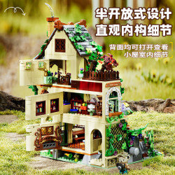 inbrixx 881106 Xếp hình lắp ráp ghép mô hình Gấu bông: Ngôi nhà yêu tinh trong rừng