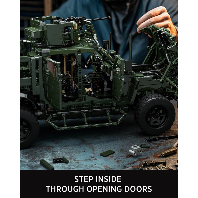 Nifeliz NF10341 M-ATV Military Car Xếp hình lắp ráp ghép mô hình Xe quân sự M-ATV