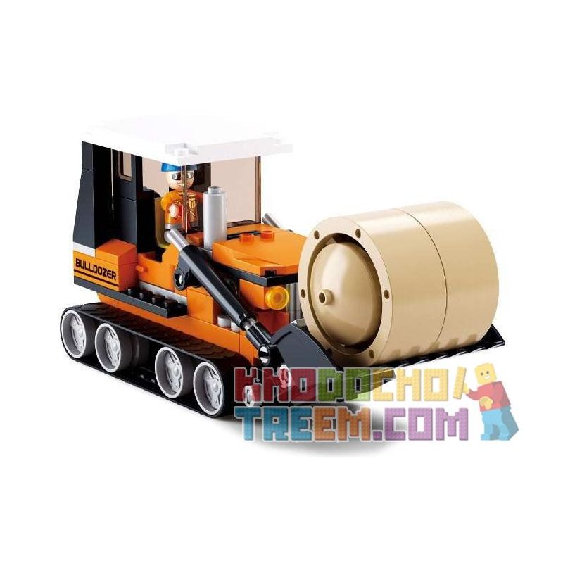 SLUBAN M38-B0558 B0558 0558 M38B0558 38-B0558 Xếp hình kiểu  CITY Harvester Máy Cuốn Cỏ 165 khối