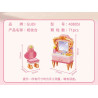 GUDI 40805 Xếp hình lắp ráp ghép mô hình Nội thất mini 9 mẫu Tủ tivi, bàn ăn, tủ quần áo, kệ sách, tủ lạnh, giường, tủ, sofa, bàn trang điểm