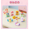 GUDI 40805 Xếp hình lắp ráp ghép mô hình Nội thất mini 9 mẫu Tủ tivi, bàn ăn, tủ quần áo, kệ sách, tủ lạnh, giường, tủ, sofa, bàn trang điểm