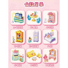 GUDI 40805 Xếp hình lắp ráp ghép mô hình Nội thất mini 9 mẫu Tủ tivi, bàn ăn, tủ quần áo, kệ sách, tủ lạnh, giường, tủ, sofa, bàn trang điểm