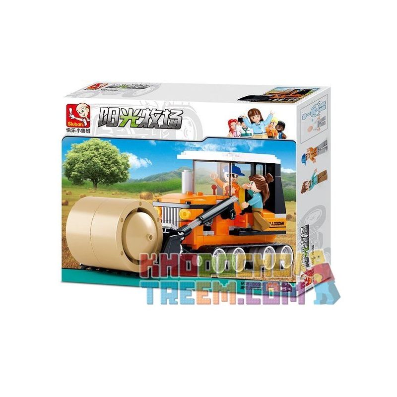 SLUBAN M38-B0558 B0558 0558 M38B0558 38-B0558 Xếp hình kiểu  CITY Harvester Máy Cuốn Cỏ 165 khối