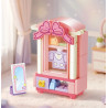 GUDI 40805 Xếp hình lắp ráp ghép mô hình Nội thất mini 9 mẫu Tủ tivi, bàn ăn, tủ quần áo, kệ sách, tủ lạnh, giường, tủ, sofa, bàn trang điểm
