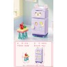 GUDI 40805 Xếp hình lắp ráp ghép mô hình Nội thất mini 9 mẫu Tủ tivi, bàn ăn, tủ quần áo, kệ sách, tủ lạnh, giường, tủ, sofa, bàn trang điểm