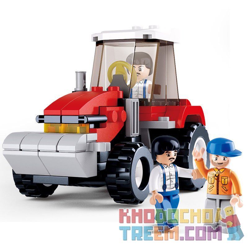 SLUBAN M38-B0556 B0556 0556 M38B0556 38-B0556 Xếp hình kiểu Lego CITY Tractor Máy Cày 102 khối