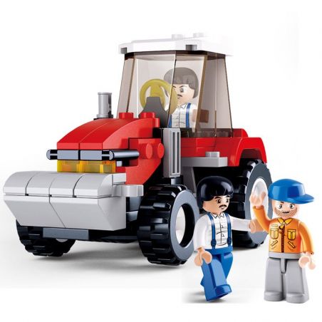 SLUBAN M38-B0556 B0556 0556 M38B0556 38-B0556 Xếp hình kiểu  CITY Tractor Máy Cày 102 khối