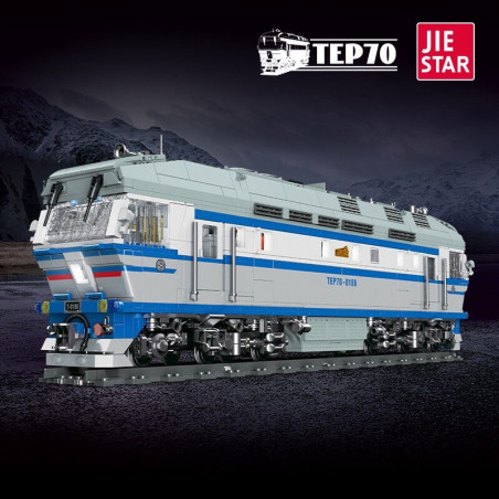 JIESTAR JJ9259 Xếp hình lắp ráp ghép mô hình Đầu máy diesel TEP70