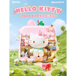 AREA-X AB0099 Hello Kitty Sweet Dreams House Xếp hình lắp ráp ghép mô hình Ngôi nhà thân yêu của gia đình HELLO KITTY