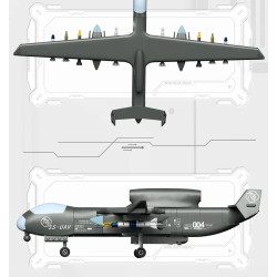 TOP TOY TC1231 SS-UAV Xếp hình lắp ráp ghép mô hình Vũ khí quan trọng nhất của cường quốc: Jiutian UAV