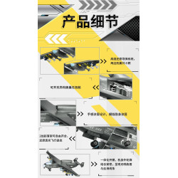 TOP TOY TC1231 SS-UAV Xếp hình lắp ráp ghép mô hình Vũ khí quan trọng nhất của cường quốc: Jiutian UAV