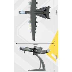 TOP TOY TC1231 SS-UAV Xếp hình lắp ráp ghép mô hình Vũ khí quan trọng nhất của cường quốc: Jiutian UAV