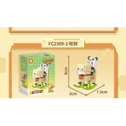 Forange FC2309 Xếp hình lắp ráp ghép mô hình Thế giới thu nhỏ: 6 chú ngựa bập bênh vui nhộn