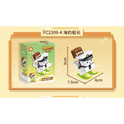 Forange FC2309 Xếp hình lắp ráp ghép mô hình Thế giới thu nhỏ: 6 chú ngựa bập bênh vui nhộn