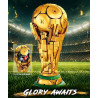 Forange FC6017 Football Cup Xếp hình lắp ráp ghép mô hình cúp bóng đá
