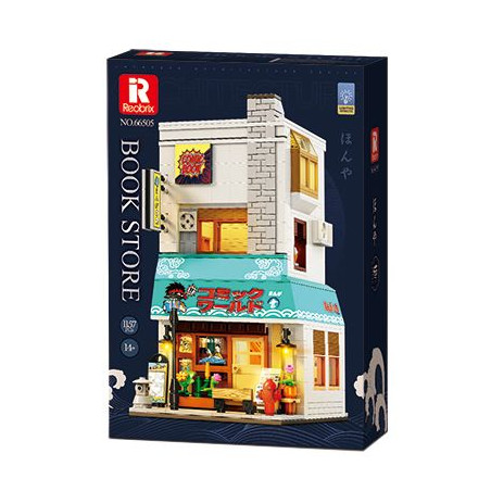 Reobrix 66505 Book Store Xếp hình lắp ráp ghép mô hình Khung cảnh đường phố Nhật Bản: hiệu sách