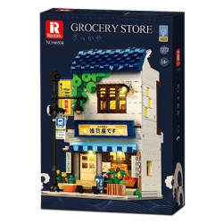 Reobrix 66504 Grocery Store Xếp hình lắp ráp ghép mô hình Cảnh đường phố Nhật Bản: cửa hàng tạp hóa