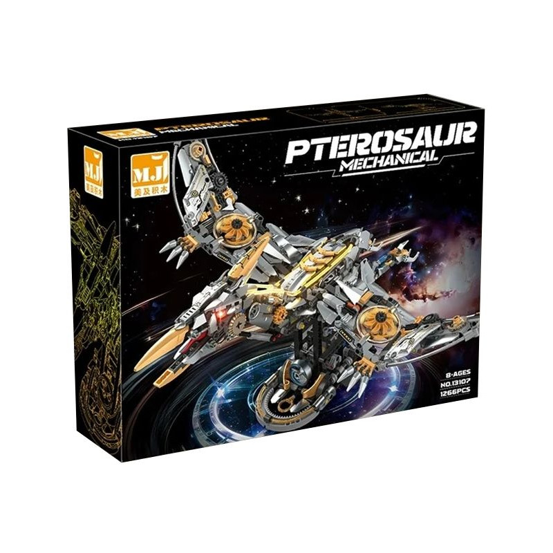 Beautiful and 13107 Pterosaur Xếp hình lắp ráp ghép mô hình Thằn lằn cơ khí