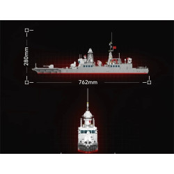 SEMBO 208140 Xếp hình lắp ráp ghép mô hình Một đất nước hùng mạnh: khinh hạm 054B 1:176