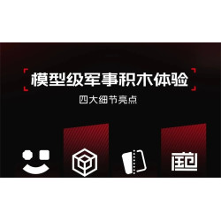SEMBO 208140 Xếp hình lắp ráp ghép mô hình Một đất nước hùng mạnh: khinh hạm 054B 1:176