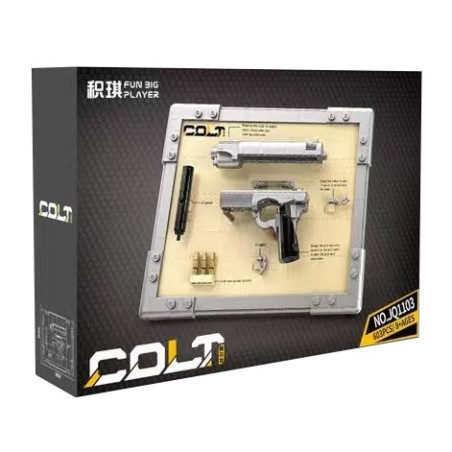 Jiqi JQ1103 Xếp hình lắp ráp ghép mô hình súng lục Colt