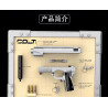 Jiqi JQ1103 Xếp hình lắp ráp ghép mô hình súng lục Colt