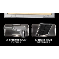 Jiqi JQ1103 Xếp hình lắp ráp ghép mô hình súng lục Colt