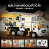 small angle JD133 Camper Van Xếp hình lắp ráp ghép mô hình RV ngày tận thế