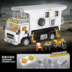 small angle JD133 Camper Van Xếp hình lắp ráp ghép mô hình RV ngày tận thế