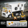 small angle JD133 Camper Van Xếp hình lắp ráp ghép mô hình RV ngày tận thế