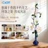 CaDA DoubleE C59033 Xếp hình lắp ráp ghép mô hình Bộ sưu tập đánh giá cao nhà Thanh: Hoa mẫu đơn Jinglan, Thẩm mỹ phương Đông, Bó hoa phong cách Trung Quốc mới