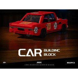 small angle JD105 Xếp hình lắp ráp ghép mô hình Mercedes AMG Heo Đỏ