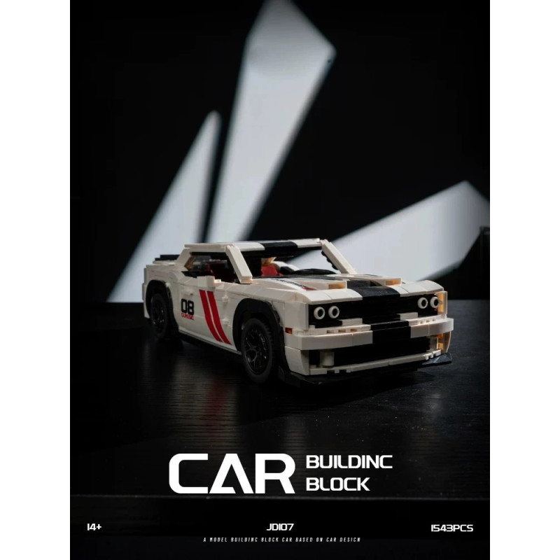 small angle JD107 Dodge Hellcat Xếp hình lắp ráp ghép mô hình Dodge Hellcat