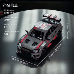 small angle JD106 Xếp hình lắp ráp ghép mô hình Audi RS