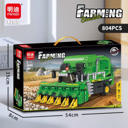 minGDi LEIBAO K3165 Xếp hình lắp ráp ghép mô hình Máy hái bông