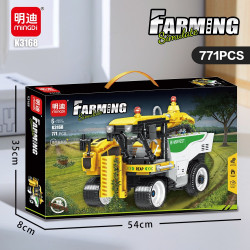 minGDi LEIBAO K3168 Xếp hình lắp ráp ghép mô hình máy gặt ô liu