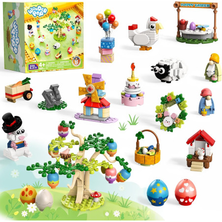 WISE BLOCK AULDEY US390101 Wonder Pop：Easter Farm Xếp hình lắp ráp ghép mô hình Wonder Pop: Trang trại Phục sinh
