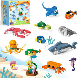 WISE BLOCK AULDEY US390001 Wonder Pop：Ocean World Xếp hình lắp ráp ghép mô hình Wonder Pop: Thế Giới Biển