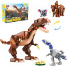 WISE BLOCK AULDEY US386005 Funny：Tyrant King & Ice Mammoth Xếp hình lắp ráp ghép mô hình Hài hước: Khủng long và voi ma mút 2 trong 1