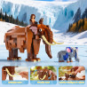 WISE BLOCK AULDEY US386005 Funny：Tyrant King & Ice Mammoth Xếp hình lắp ráp ghép mô hình Hài hước: Khủng long và voi ma mút 2 trong 1